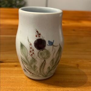 Vintage Buchan Portobello Thistle 4” Stoneware Vase Made in Scotland